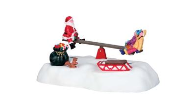 Kerstfiguur Santa seesaws b/o (4.5v) Lemax - Lemax