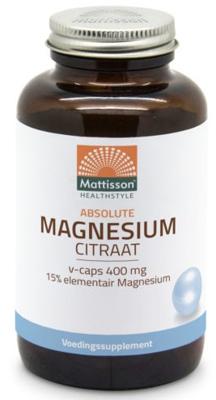 Mattisson HealthStyle Magnesium Citraat 60 mg Elementair Magnesium Capsules