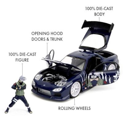 JADA TOYS Naruto 1993 Mazda RX-7 Kant-en-klaar model Personenauto (model)