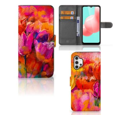 Hoesje Samsung Galaxy A32 5G Tulips | Portemonnee hoesje