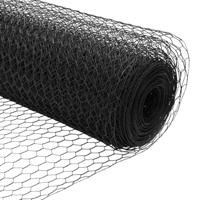 VidaXL Hexagon hek grijs 0,4 x 100 m pvc - thumbnail