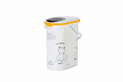 CURVER Contenitore per alimenti Le Diner è servito - 4 kg - 10 L - Bianco e nero - Per cat