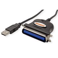 ROLINE USB converter kabel USB naar IEEE 1284, zwart, 1,8 m - thumbnail