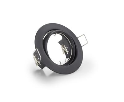 Trio Ronde inbouwspot Jura GU10 8,3cm zwart 650100132