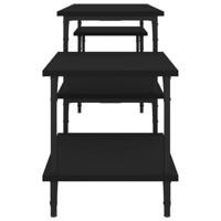 Tv-meubel 157x35x52 cm bewerkt hout zwart - thumbnail