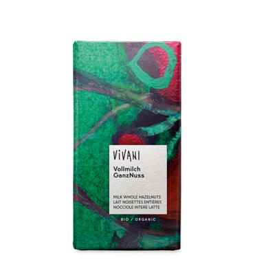 Melk chocolade met hele hazelnoten - 100 gram