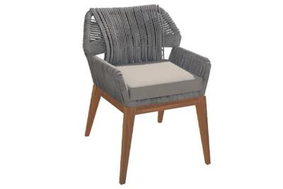 Teak tuinstoel Granada met kussen (set van 2 stoelen) Tuindeco - Tuindeco