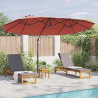 Tuin Cantilever Parasol Terracotta 372 x 198 x 243 cm - thumbnail