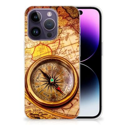 Apple iPhone 14 Pro | Silliconen Back Cover | Kompas Apple iPhone 14 Pro | Silliconen Back Cover | Kompas