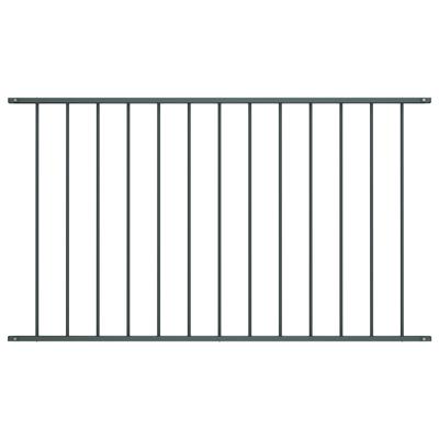 VidaXL Schuttingpaneel gepoedercoat staal 1,63x0,75 m antraciet