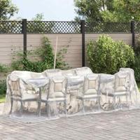 VidaXL Doorzichtig zeildoek met zeilringen 2x5 m polyethyleen - thumbnail