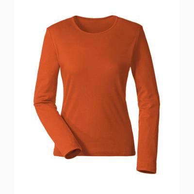 Biologisch katoenen shirt met ronde hals en lange mouwen, naturel 36/38 Biologisch katoenen shirt met ronde hals en lange mouwen, naturel 36/38