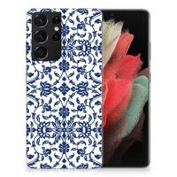 Samsung Galaxy S21 Ultra | TPU Case | Flower Blue - thumbnail