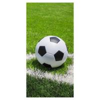 Voetbal Strandlaken corner - 70 x 140 cm - thumbnail