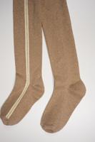 NoNo Meisjes maillot glitter met streep - Rise - Zand blush - thumbnail