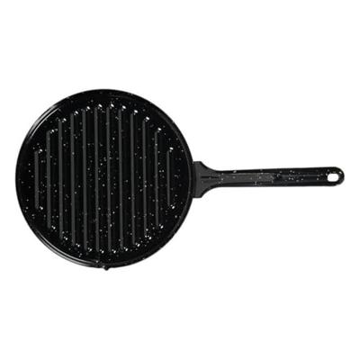 Barbecue Vaello Rond Zwart Geëmailleerd Staal (Ø 24 cm)