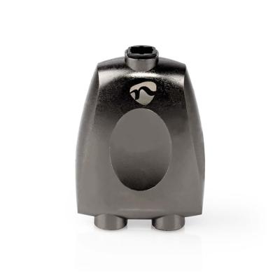 TosLink-Adapter | Toslink Female | 2x TosLink Female | Splitter | Aluminium | Gun Metal Grijs | 1 Stuks TosLink-Adapter | Toslink Female | 2x TosLink Female | Splitter | Aluminium | Gun Metal Grijs | 1 Stuks