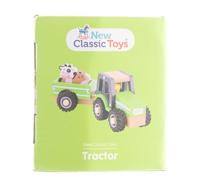New Classic Toys Tractor groen met aanhanger en dieren - thumbnail