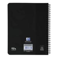 Spiraalblok oxf touch a5 ruit 5mm 140pag 80gr zw | 5 stuks - thumbnail