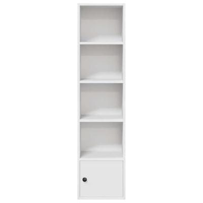 Boekenkast 31x24x127 cm bewerkt hout wit Boekenkast 31x24x127 cm bewerkt hout wit