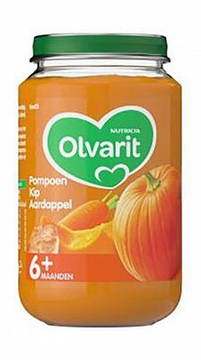 Olvarit Pompoen kip aardappel 6M09 200 Gram Olvarit Pompoen kip aardappel 6M09 200 Gram