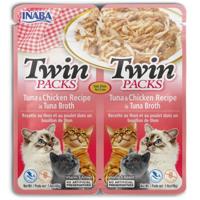 INABA CAT Twin Tonijn met Kip in Bouillon - kattensnack - 2x40g - thumbnail