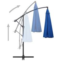 VidaXL Zweefparasol met aluminium paal 3 m blauw - thumbnail