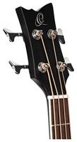 Ortega D7CE-SBK-4 Deep Series 7 Medium Scale Bass Satin Black elektrisch-akoestische bas met cutaway - thumbnail