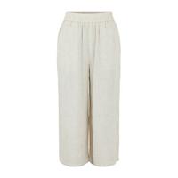 PIECES cropped high waist wide leg culotte PCTONI HW CULOTTE ecru - thumbnail
