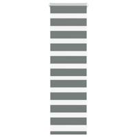 VidaXL Zebra rolgordijn 45x100 cm stofbreedte 40,9 cm donkergrijs - thumbnail