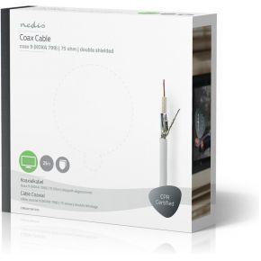 Nedis Coaxkabel op Haspel | KOKA 799 | ECA | 25 m | Wit | 1 stuks - CSBG4015WT250 CSBG4015WT250