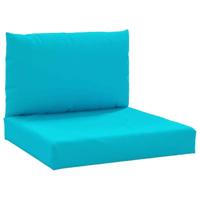 VidaXL Palletkussens 2 st oxford stof turquoise - thumbnail
