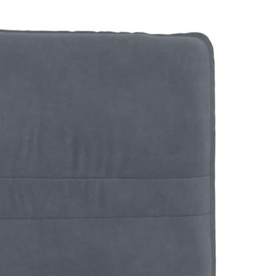 Eetkamerstoelen 2 st fluweel donkergrijs