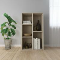 VidaXL Boekenkast/dressoir 50x25x80 cm bewerkt hout sonoma eikenkleur - thumbnail