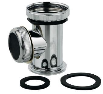 Kirchhoff Afvoer-T-stuk, chroom, 1 1/4", voor sifon - 988391113