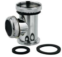 Kirchhoff Afvoer-T-stuk, chroom, 1 1/4", voor sifon - 988391113 - thumbnail