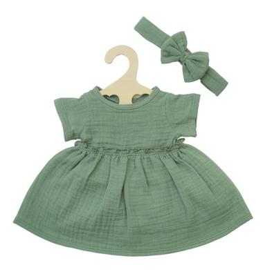 Heless Poppenjurk groen met ruches, 28-35 cm Heless Poppenjurk groen met ruches, 28-35 cm