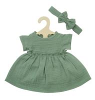 Heless Poppenjurk groen met ruches, 28-35 cm - thumbnail