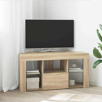 Hoek LED TV Kast Sonoma Eiken 102 x 40 x 50 cm Bewerkt hout