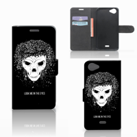 Telefoonhoesje met Naam Wiko Rainbow Jam Skull Hair - thumbnail