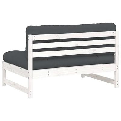Middenbank 120x80 cm massief grenenhout wit