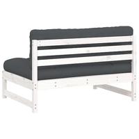 Middenbank 120x80 cm massief grenenhout wit - thumbnail
