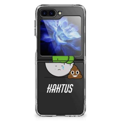 Samsung Galaxy Z Flip 6 Telefoonhoesje met Naam Cactus Poo