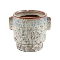 PTMD bloempot katelynn keramiek s crème 13 cm | 18 stuks - thumbnail