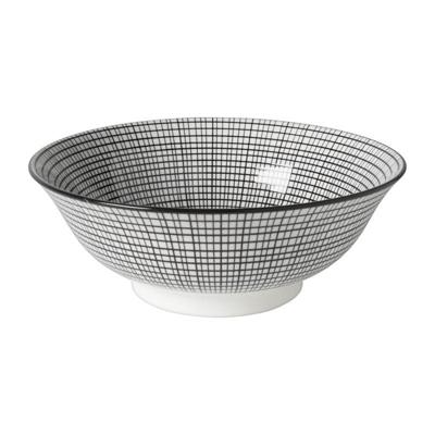 Schaaltje black print streep - ø21x7 cm Schaaltje black print streep - ø21x7 cm