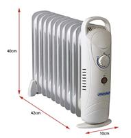 Mesko MS 7806 electrische verwarming Olie elektrisch verwarmingstoestel Binnen Wit 1200 W - thumbnail
