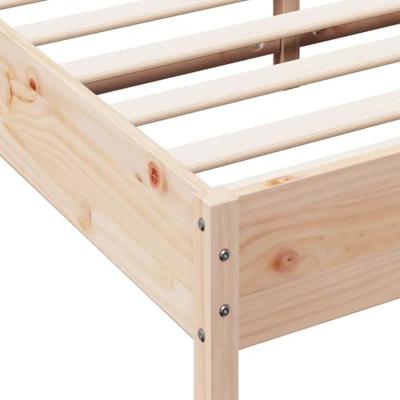 Bedframe zonder matras massief grenenhout 120x200 cm