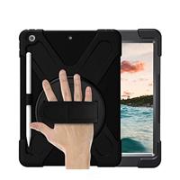 Casecentive Handstrap Hardcase met handvat iPad 10.2 (2019/2020) zwart - thumbnail