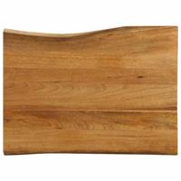 Tafelblad met natuurlijke rand 80x60x2,5 cm massief mangohout - thumbnail