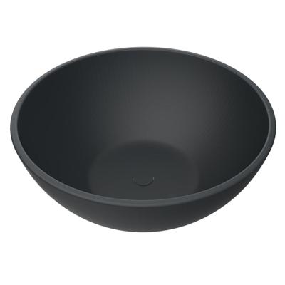 Waskom Arcqua Prince Opbouw 38x14 cm Rond Mat Antraciet Arcqua